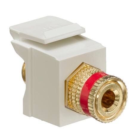 Leviton Coaxial Connectors Conn Bindpost Rd/Iv 40833-BIR